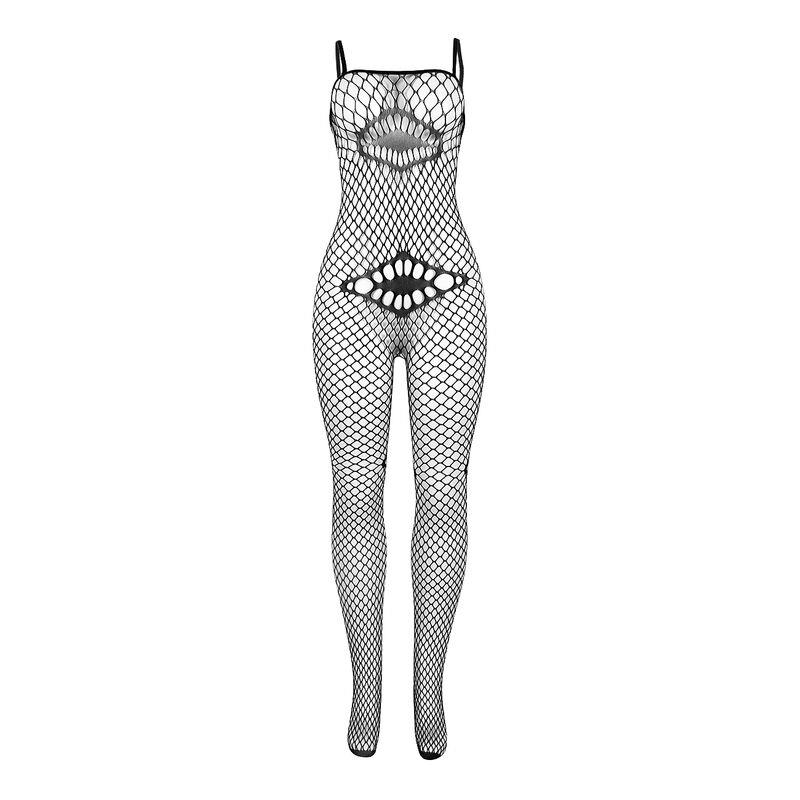 952112 FISHNET BODYSTOCKING S DETALJIMA NA GRUDIMA I TRBUHU CRNA JEDNA VELIČINA