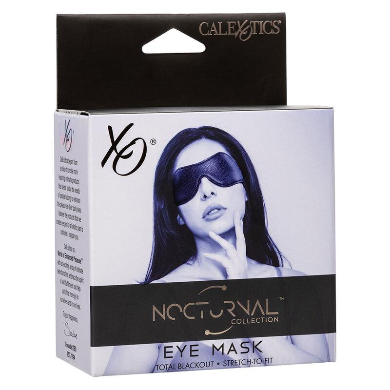 NOCTURNAL EYE MASK PVC LEATHER BLACK