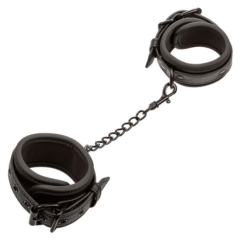 NOCTURNAL LEATHER WRIST CUFFS ADJUSTABLE BLACK