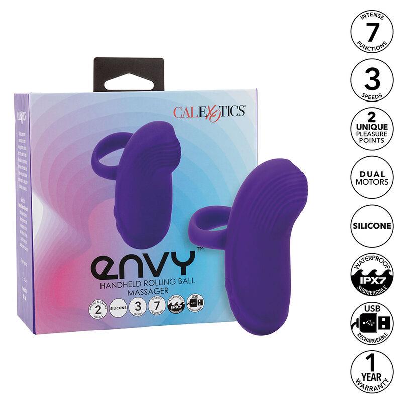 ENVY HANDHELD ROLLING BALL MASSAGER 7 VIBRATIONS PURPLE