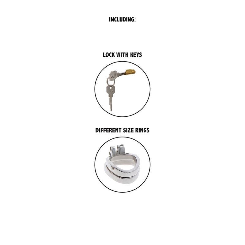 EXTREME CHASTITY COCK CAGE METAL