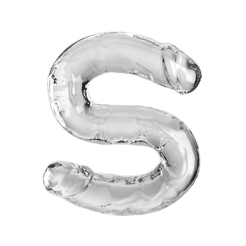 DOUBLE TROUBLE DOUBLE DILDO 46 CM CLEAR