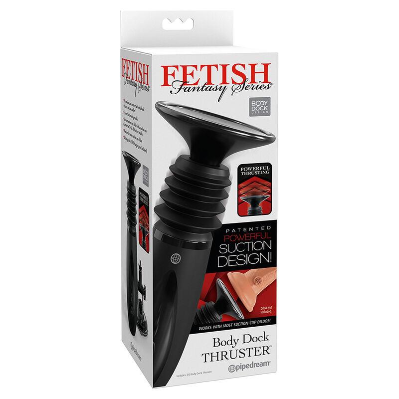 BODY DOCK THRUSTER DILDO CLAMP WITH 7 PUSH MODES BLACK