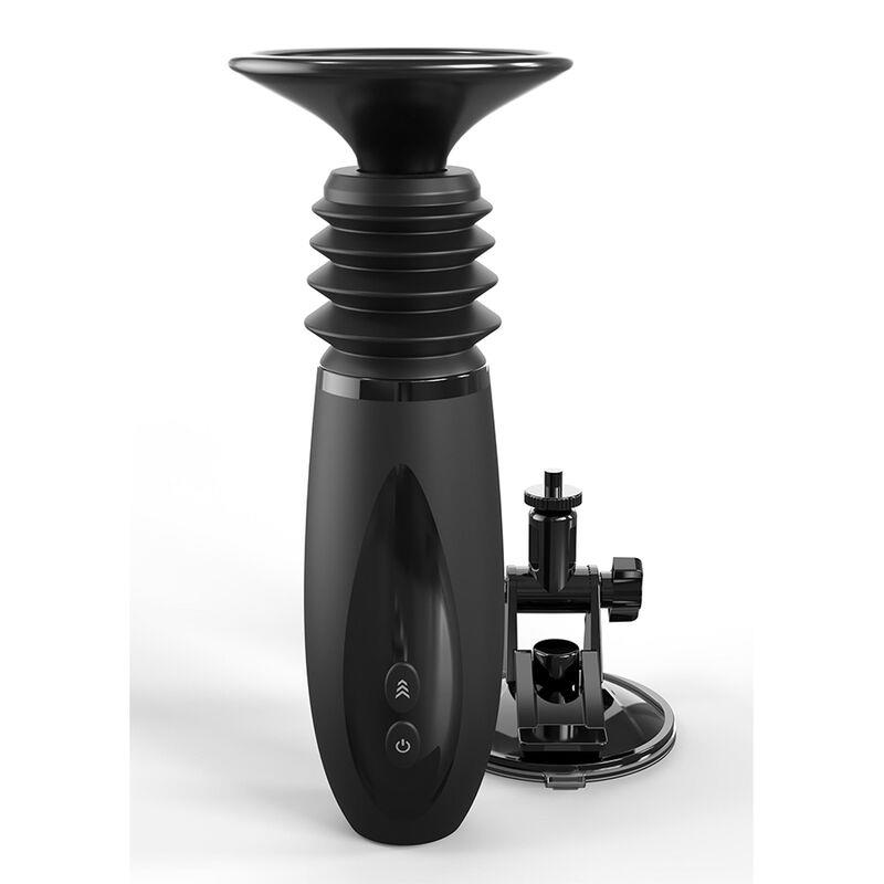 BODY DOCK THRUSTER DILDO CLAMP WITH 7 PUSH MODES BLACK
