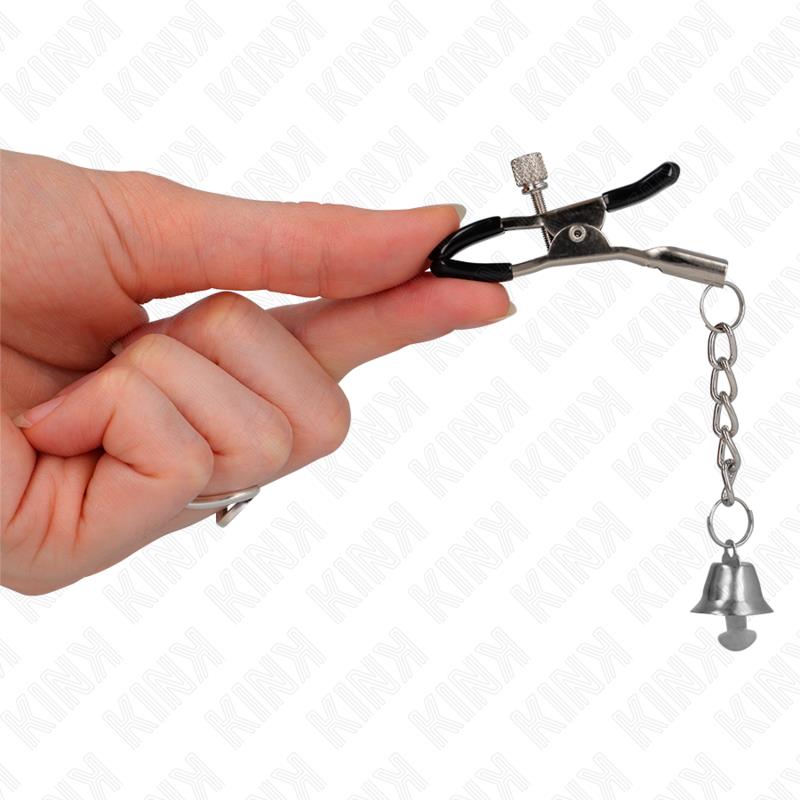 SILVER BELL PENDANT NIPPLE CLAMPS 6 CM