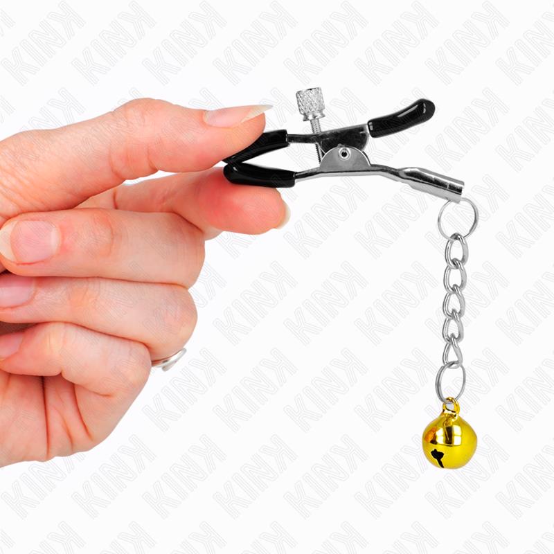 ZLATNE STEZALJKE ZA BRAVICE S ZVONČIĆIMA 6 CM