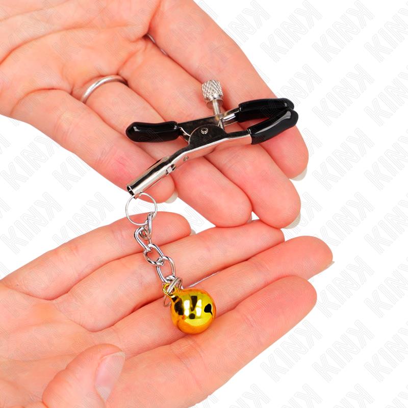 ZLATNE STEZALJKE ZA BRAVICE S ZVONČIĆIMA 6 CM