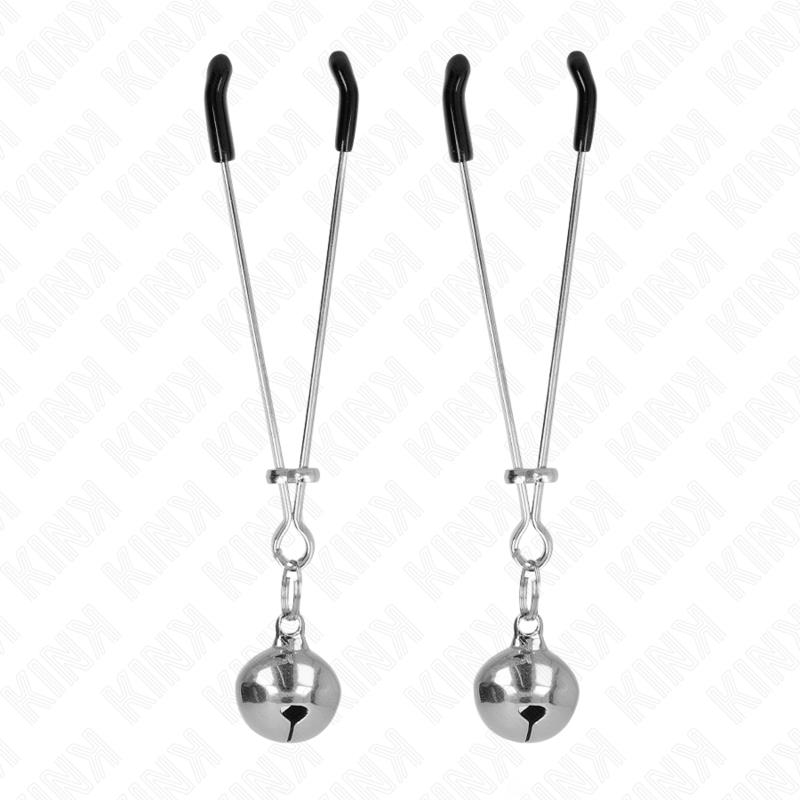 THIN BELL NIPPLE CLAMPS SILVER 7 CM