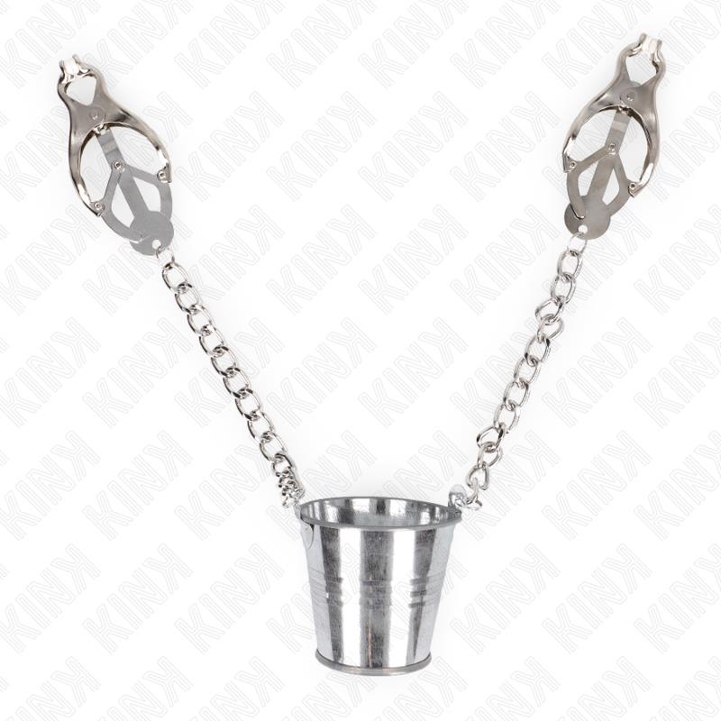NIPPLE CLAMPS WITH A BUCKET SILVER