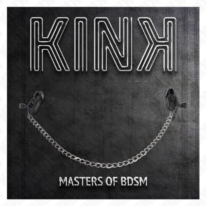 FLAT CHAIN NIPPLE CLAMPS SILVER 30 CM