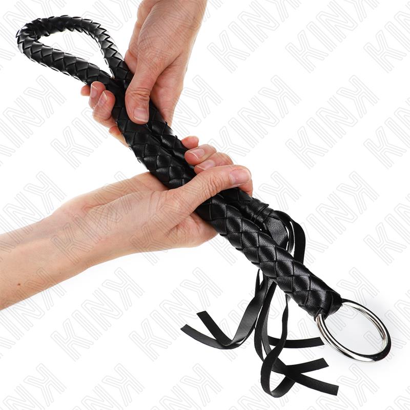 SNAKE WHIP WITH BLACK HAND RING 65 CM