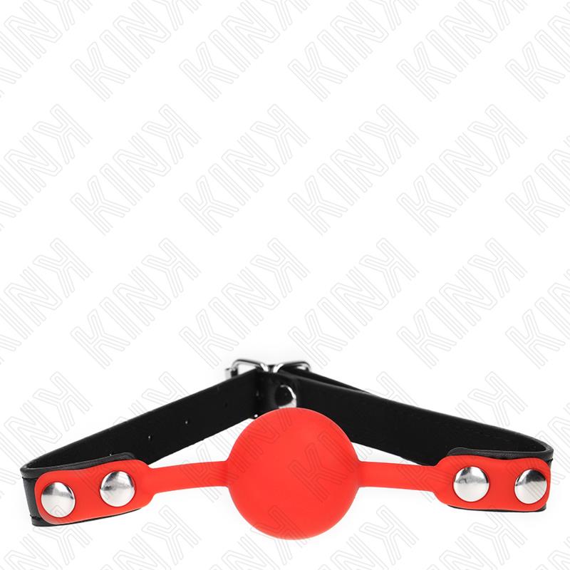 RED SILICONE BALL 4 CM GAG 60 x 2 CM