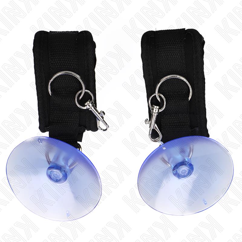 SUCTION CUP WRIST RESTRAINTS BLACK 29-40 CM X 5 CM