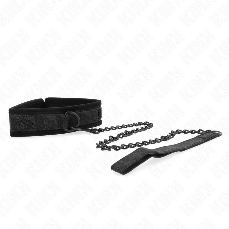 BASIC MODEL COLLAR WITH LEASH 77 CM MODEL 5 AJUSTABLE 34-54 CM X 5 CM