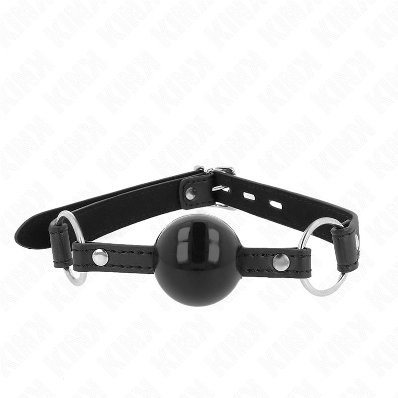 TPE BALL 4 CM GAG WITH BLACK LOCK 60 x 2 CM