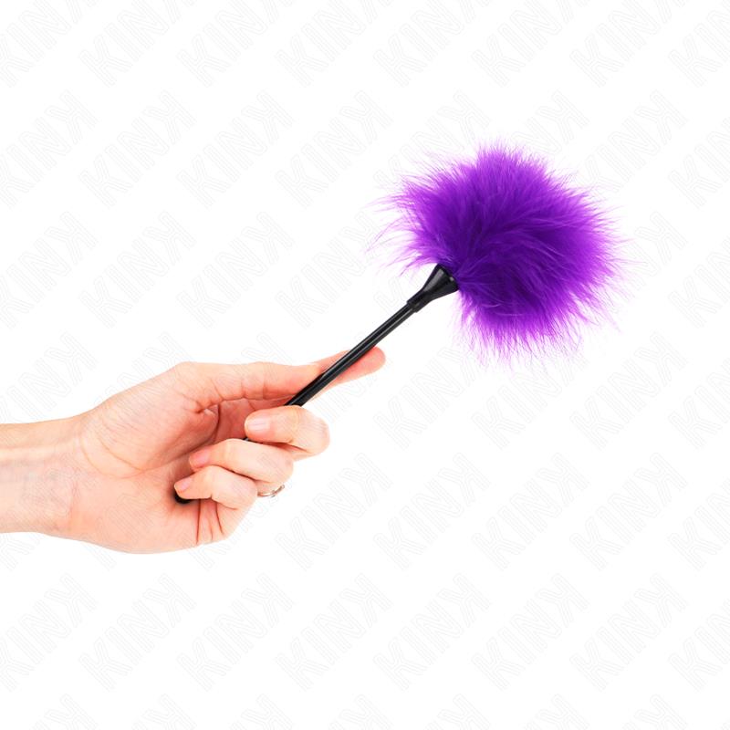 PURPLE TICKLE FEATHERS USED FOR THE BONDAGE KIT 27 CM