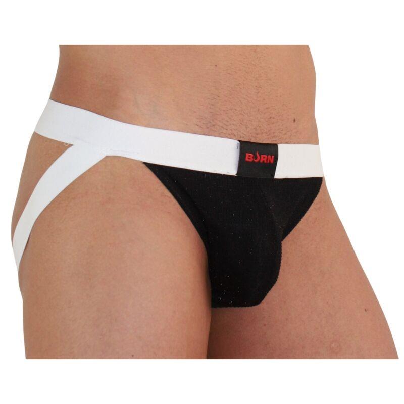 004 JOCK SHINY BLACK / WHITE S
