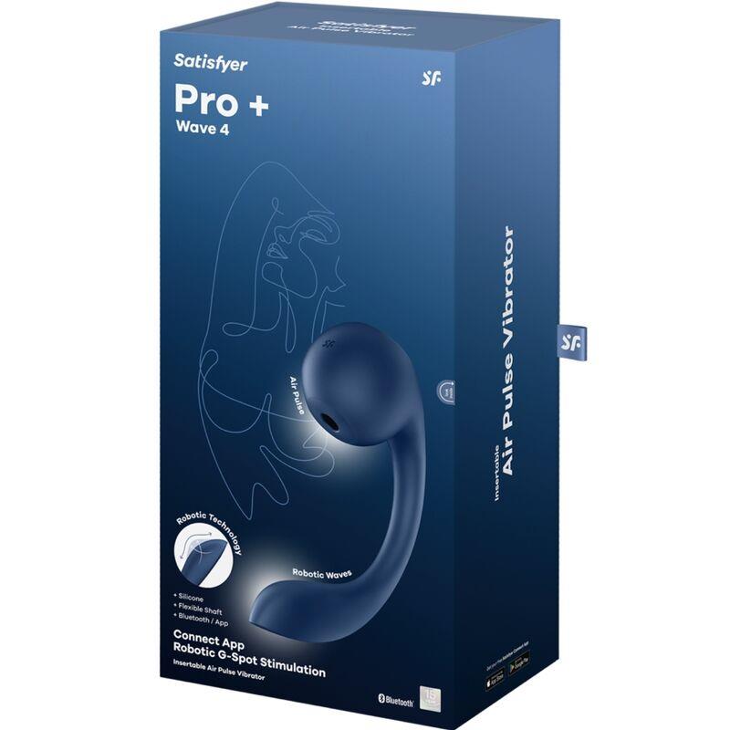 PRO+ WAVE 4 G-SPOT & AIR PULSE STIMULATOR FREE APP DARK BLUE