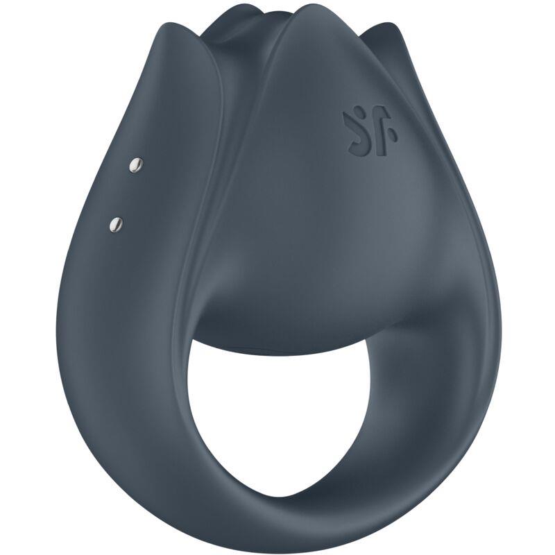 PERFECT PAIR 2 MULTIVIBRATOR 2 IN 1 PENIS RING AND FINGER STIMULATOR GREY