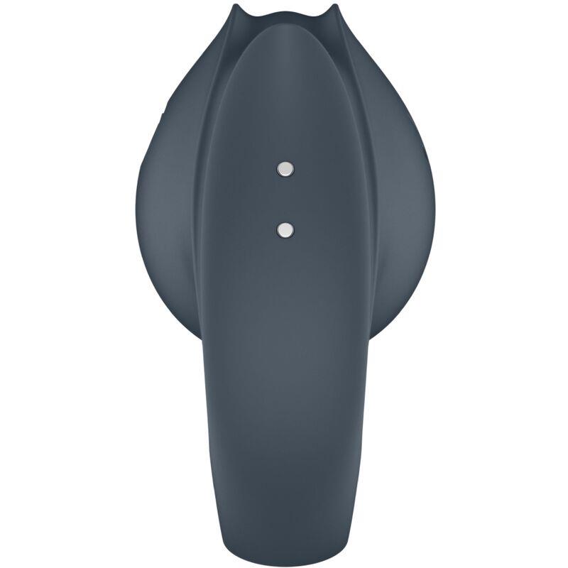 PERFECT PAIR 2 MULTIVIBRATOR 2 IN 1 PENIS RING AND FINGER STIMULATOR GREY
