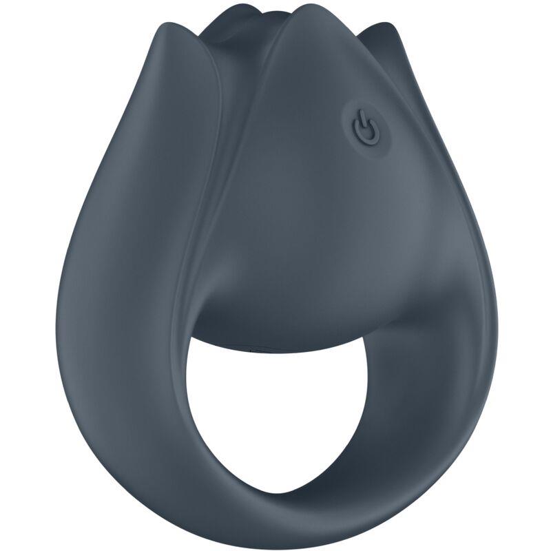 PERFECT PAIR 2 MULTIVIBRATOR 2 IN 1 PENIS RING AND FINGER STIMULATOR GREY