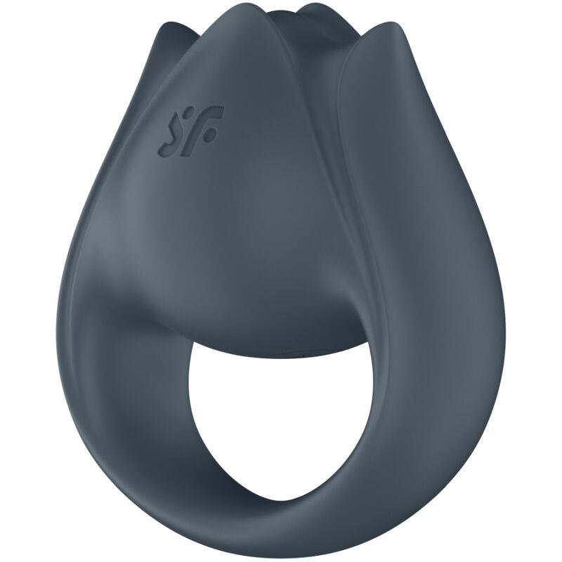PERFECT PAIR 2 MULTIVIBRATOR 2 IN 1 PENIS RING AND FINGER STIMULATOR GREY
