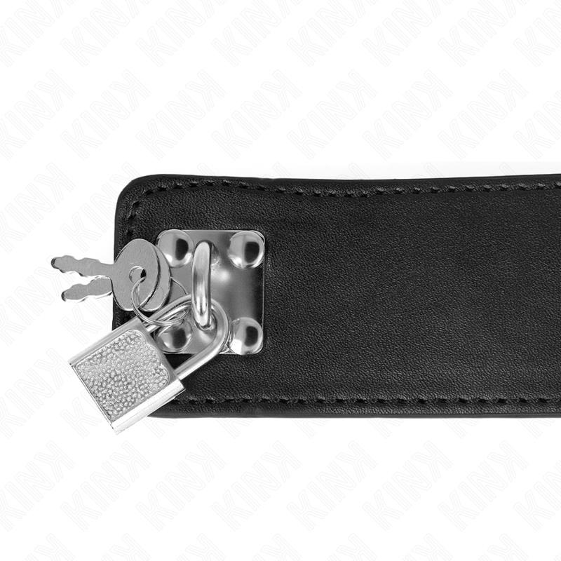 NECKLACE WITH BELT 65 CM WITH WIDE BLACK STRAP ADJUSTABLE 33.5-41 CM X 5 CM