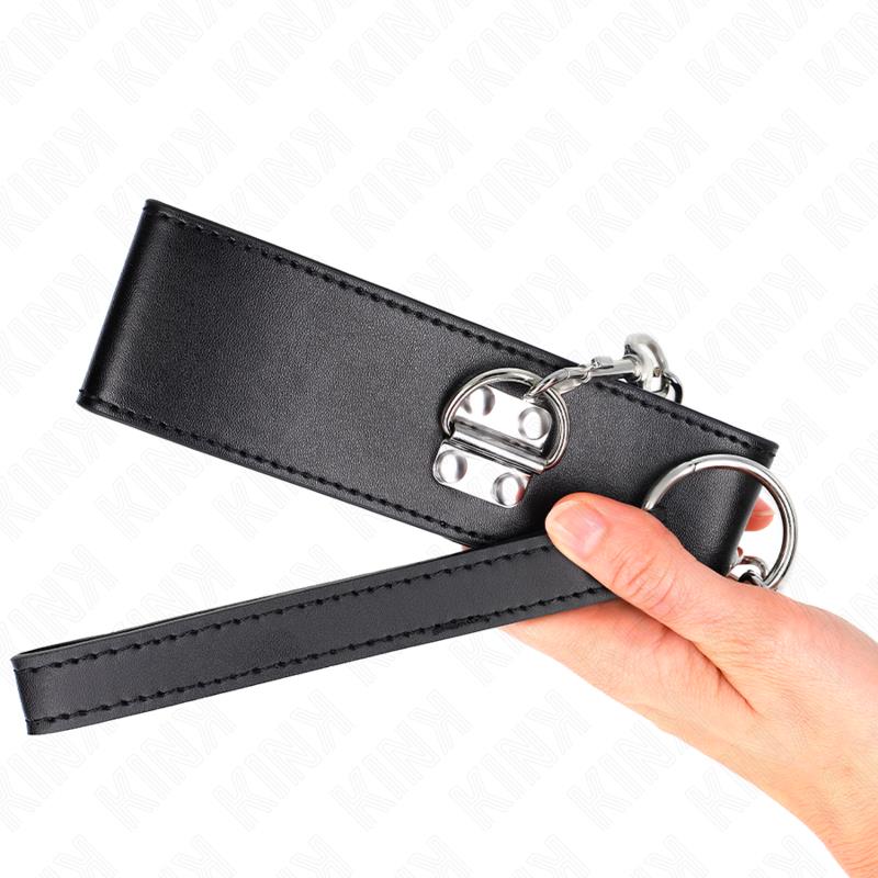 NECKLACE WITH BELT 65 CM WITH WIDE BLACK STRAP ADJUSTABLE 33.5-41 CM X 5 CM