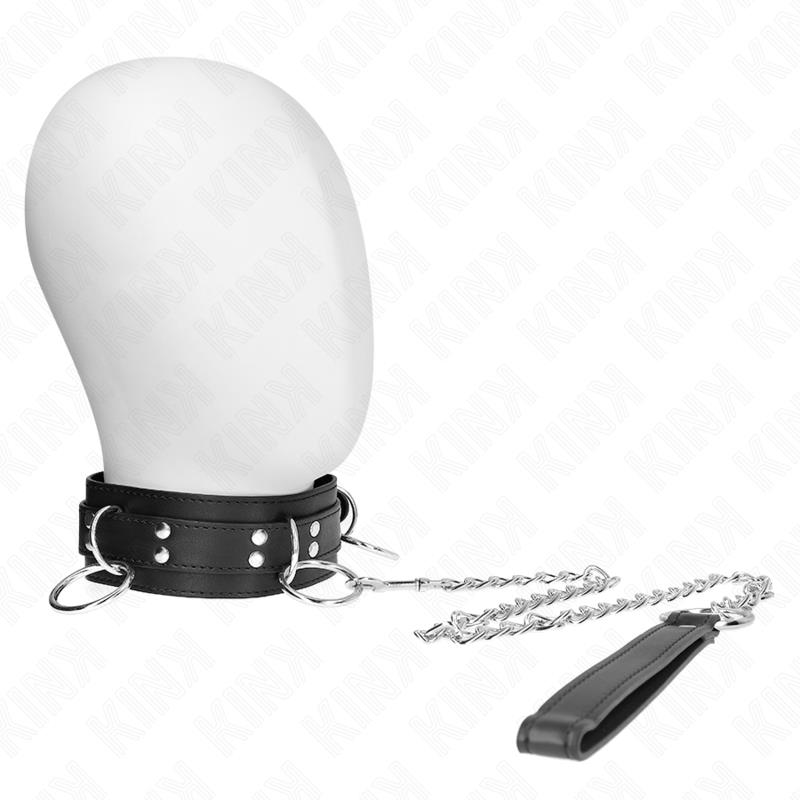 3 RING SLAVERY NECKLACE WITH STRAP 80 CM 53 X 5 CM