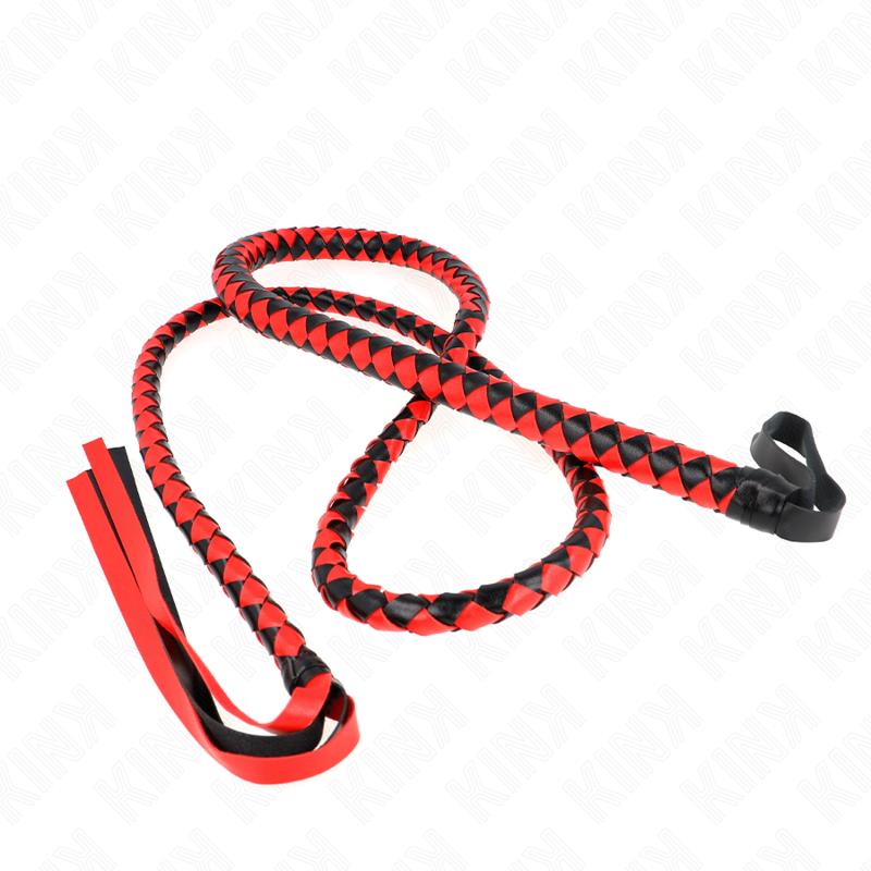 RED LONG SNAKE WHIP 210 CM