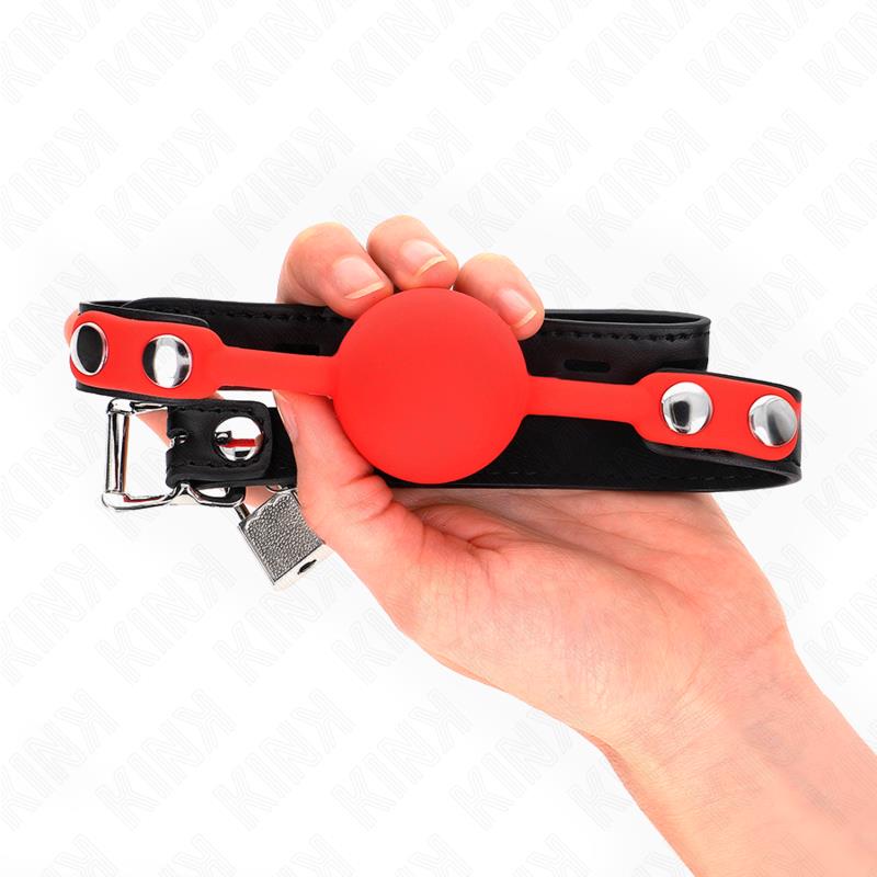 SILICONE BALL 4 CM GAG WITH LOCK 60 x 2 CM