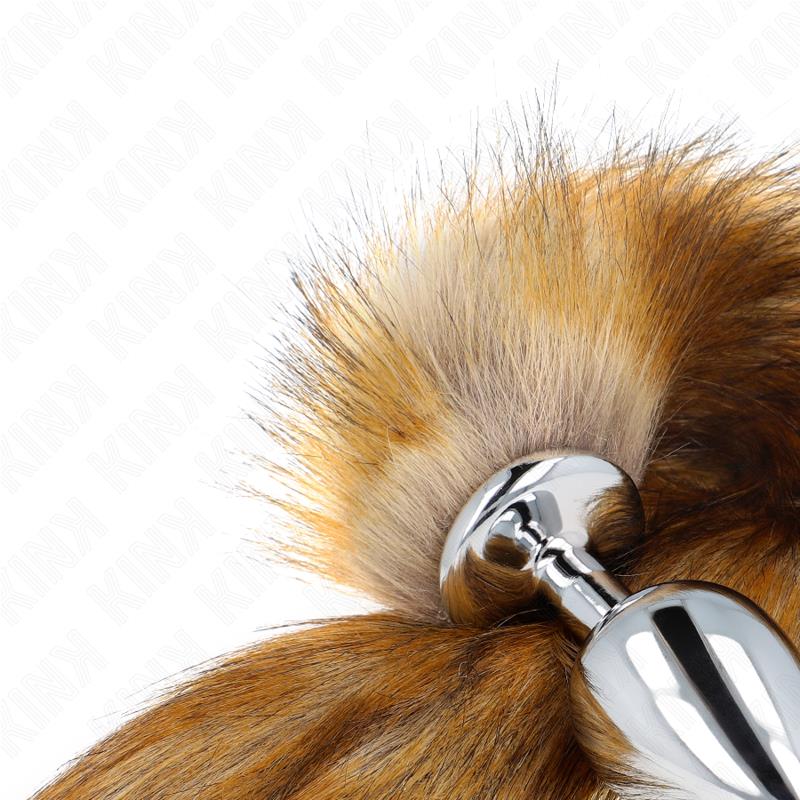 ANAL PLUG SIZE L 10 X 4 CM WITH SYNTHETIC TAIL 40 CM BROWN