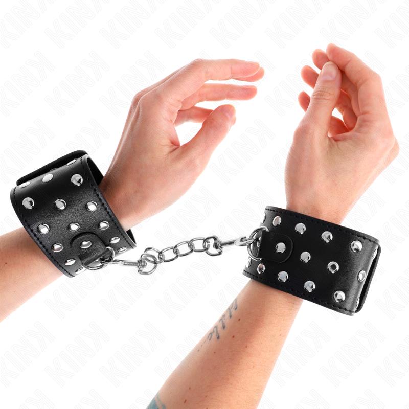PUNK WRIST RESTRAINTS ADJUSTABLE 19-24 CM X 5.5 CM
