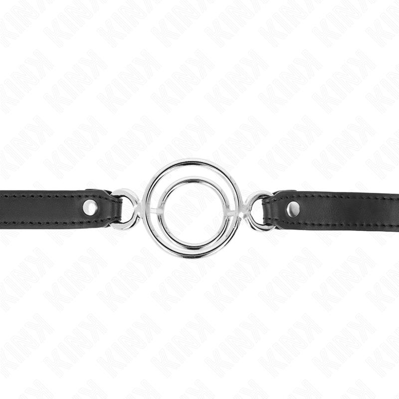 GAG S VIŠE O-RINGOVA 5 CM CRNI 63 X 2.5 CM