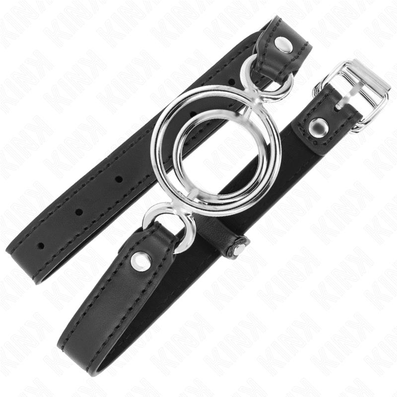 GAG S VIŠE O-RINGOVA 5 CM CRNI 63 X 2.5 CM