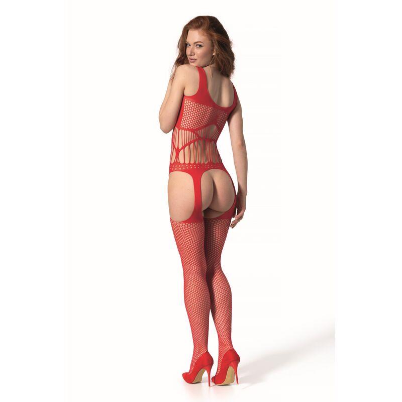 BS 106 BODYSTOCKING RED ONE SIZE