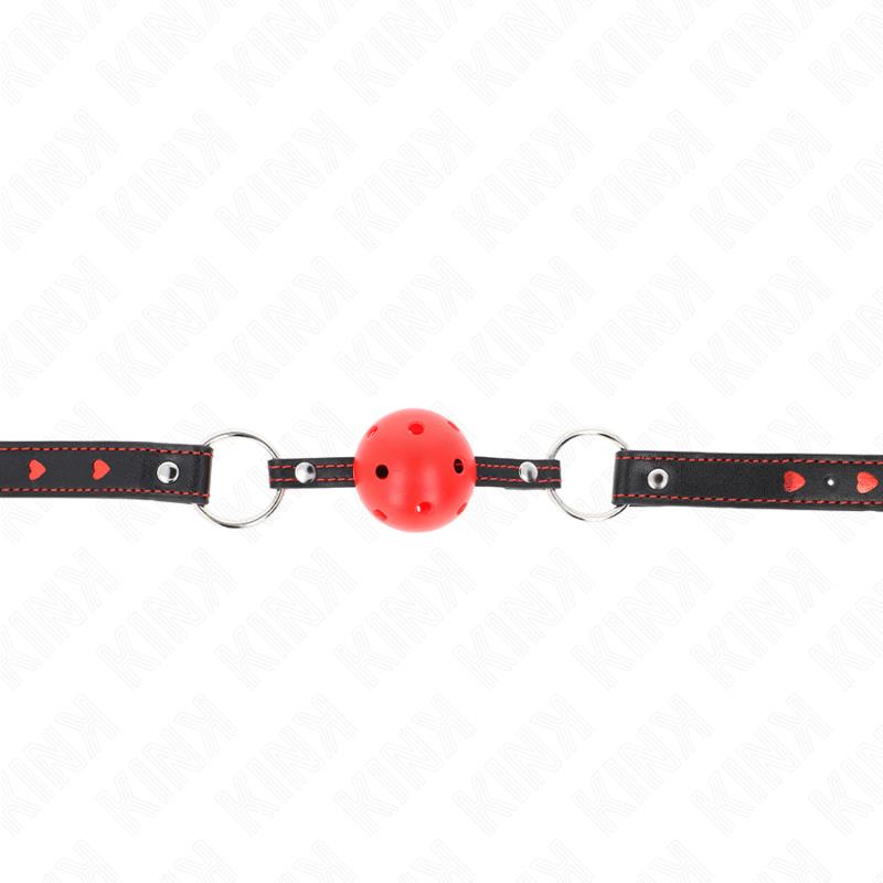 HOLLOW HARD RED BALL GAG MODEL 2 65 x 2.5 CM