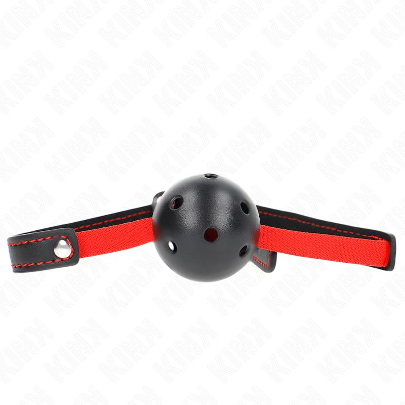 HOLLOW HARD MOUTH 4.5 CM GAG WITH ELASTIC BELT 56 x 1.5 CM