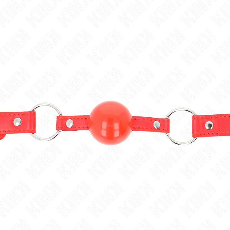 TPE BALL 4 CM GAG WITH ROJO LOCK 60 x 2 CM