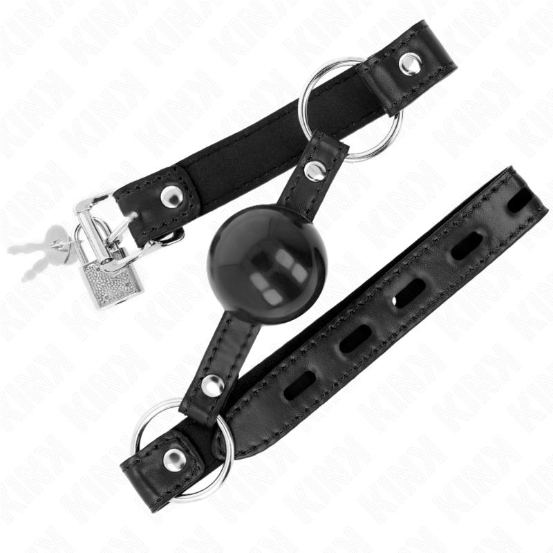 BLACK TPE BALL 4 CM GAG 60 x 2 CM