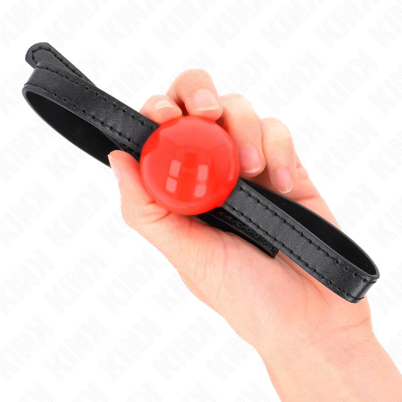 RED SINGLE SOLID BALL 4 CM GAG 65 x 1.5 CM