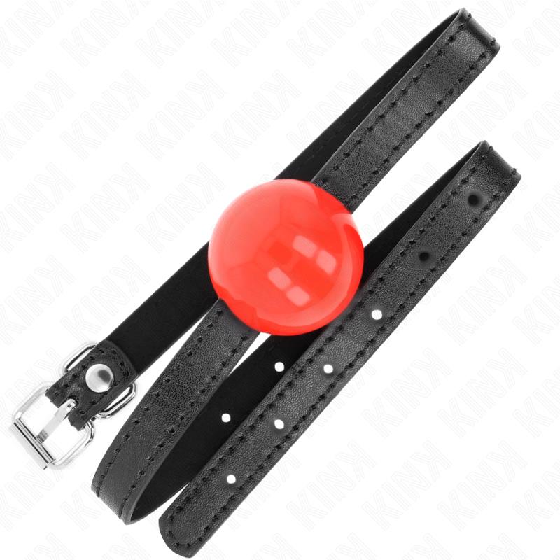 RED SINGLE SOLID BALL 4 CM GAG 65 x 1.5 CM