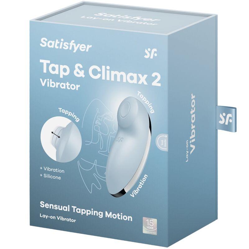 TAP & CLIMAX 2 VIBRATOR & STIMULATOR BLUE
