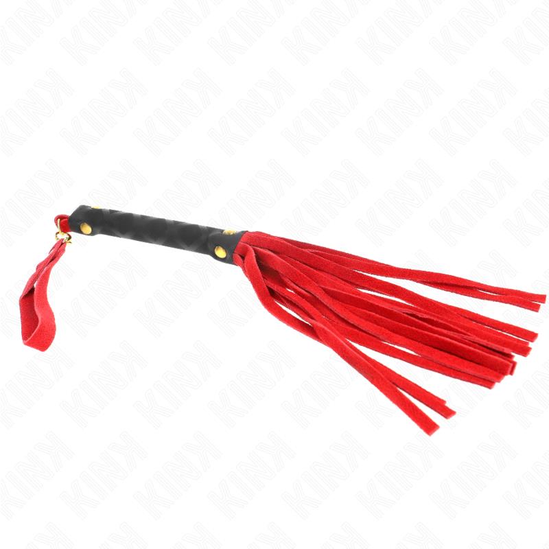 RED SUEDE MINI WHIP 30 CM
