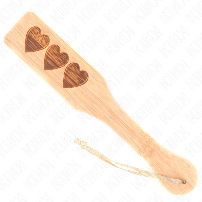 BAMBOO PALLET HEART DESIGN 32 X 5.5 CM