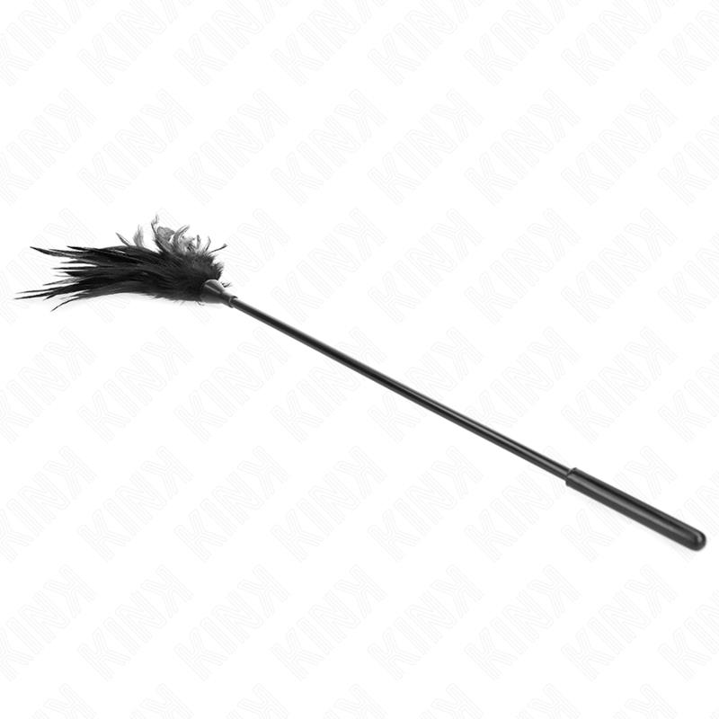 MULTIPLE BLACK TICKLE FEATHERS 45 CM