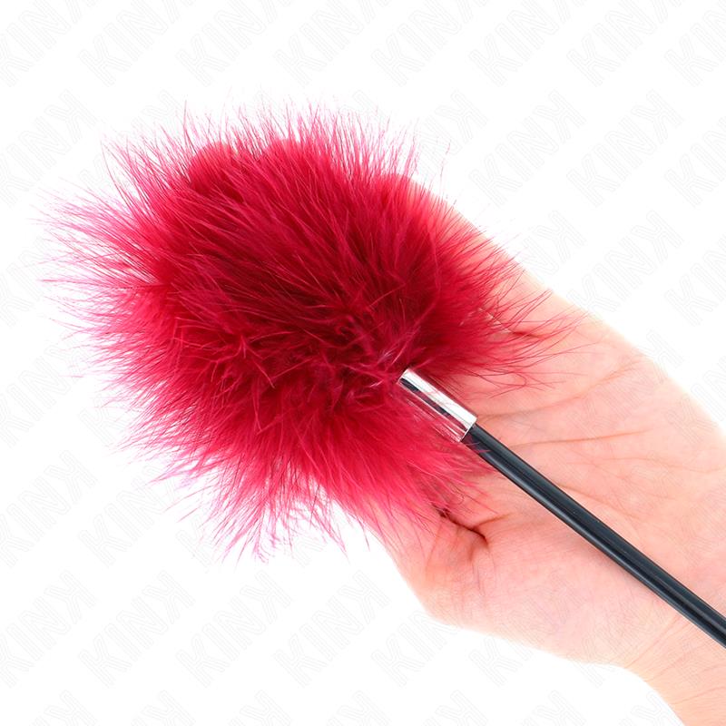 TICKLE FEATHERS WITH ROSE-SHAPED PADDLE 8 CM