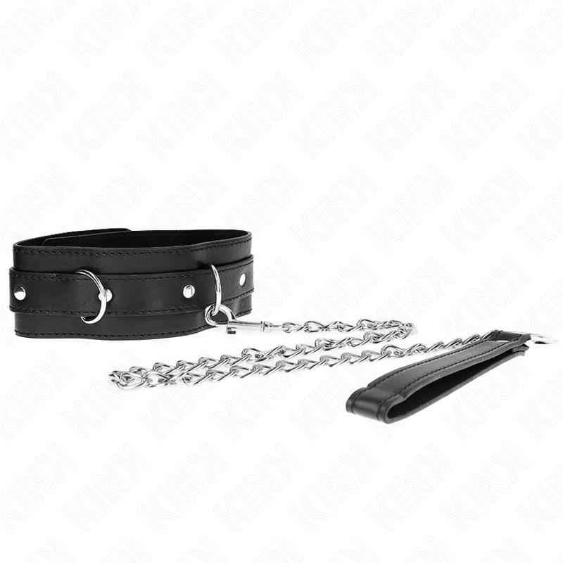 COLLAR WITH BELT 65 CM WITH STRAP BLACK 54 X 4.5 CM