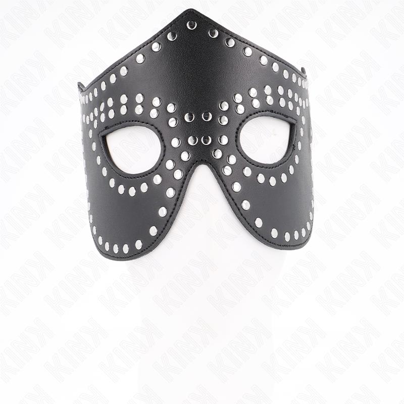 LEATHERETTE MASK WITH RIVETS MODEL 2 30 x 12 CM