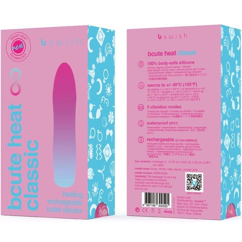 BCUTE INFINITE HEAT CLASSIC HEATABLE VIBRATOR PINK